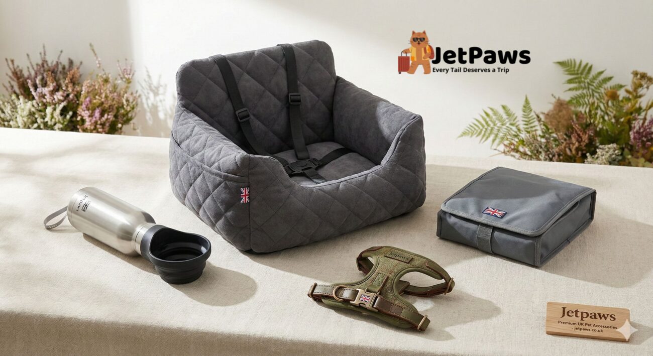 Premium pet accessories in the UK including travel bowls, carriers, and toys by Jetpaws